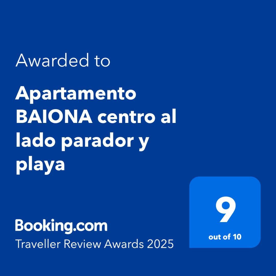 Apartamento Baiona Centro Al Lado Parador Y Playa Esterno foto